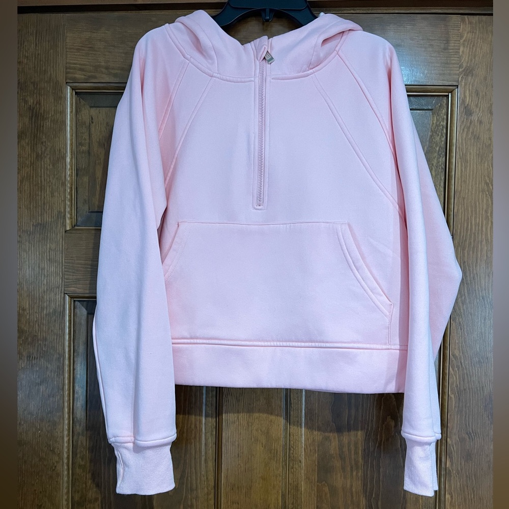 LU Womens Hoodies Fleece Lined Collar Pullover 1/2 Zipper size medium